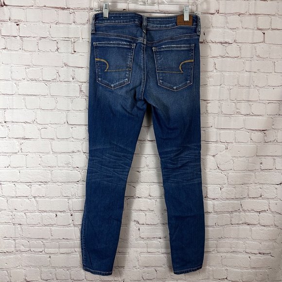 American Eagle Jeggings SIze 6 Short Distressed - Picture 2 of 3